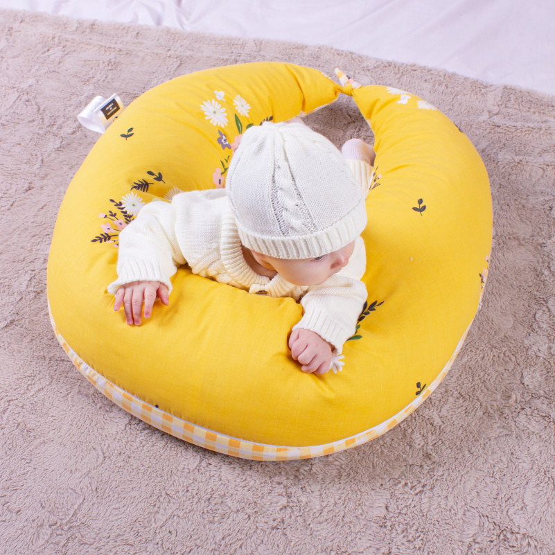 Подушка для вагітних та годування №8653 Print Line 17-0428 Indian summer 100% Memory - 8