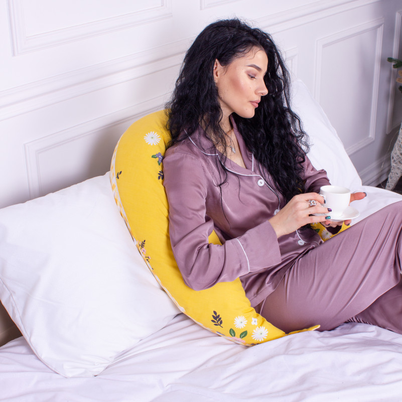 Подушка для вагітних та годування №8653 Print Line 17-0428 Indian summer 100% Memory - 5