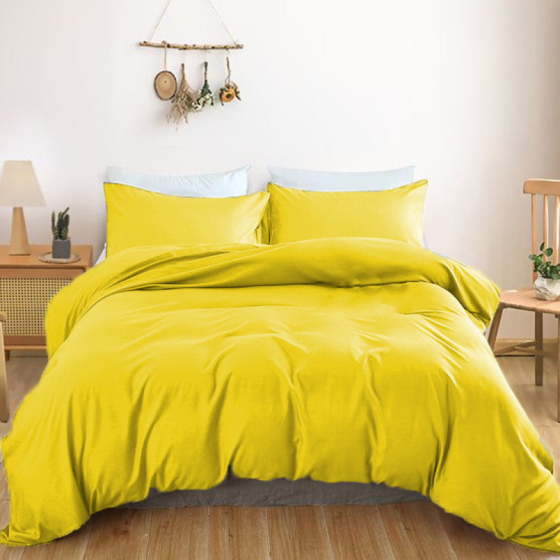 Комплект постельного белья Сатин TEENAGER Satin Light Pro 10-002 Yellow
