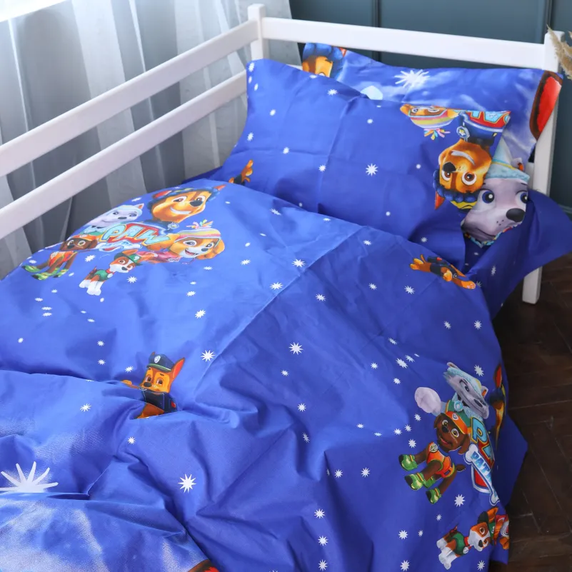 Комплект постельного белья Бязь JUNIOR 17-0794 Paw Patrol Winter blue - 2