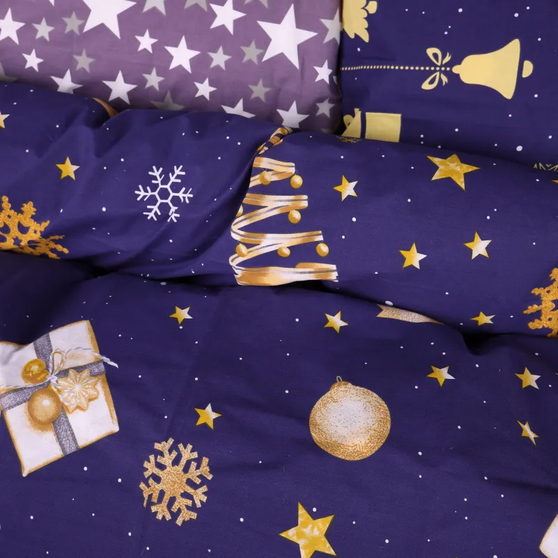 Комплект постельного белья Ranforce Elite TEENAGER 17-0877 Midnight Christmas - 2