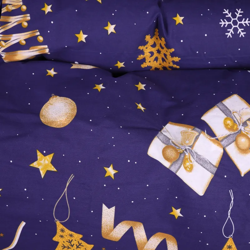Комплект постельного белья Ranforce Elite TEENAGER 17-0877 Midnight Christmas - 3