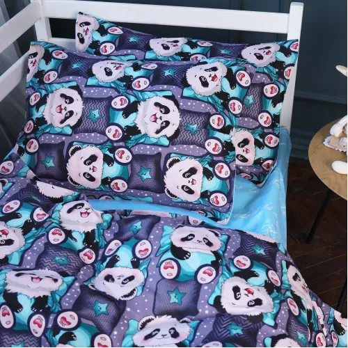 Комплект постільної білизни Бязь LITTLE KIDS 17-0722 Tiny Panda - 5