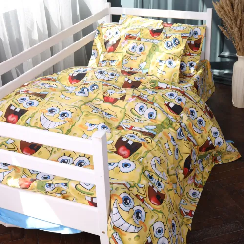 Комплект постельного белья Бязь JUNIOR 17-0804 Funny Sponge Bob