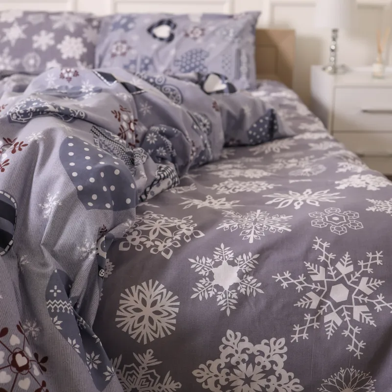 Комплект постельного белья Бязь LITTLE KIDS 17-0655 Snowflake - 3