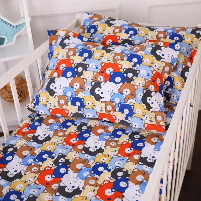 Комплект постельного белья Бязь JUNIOR 20-0032 Colored bears - 1