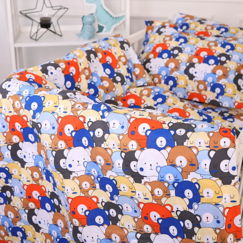 Комплект постельного белья Бязь JUNIOR 20-0032 Colored bears - 2
