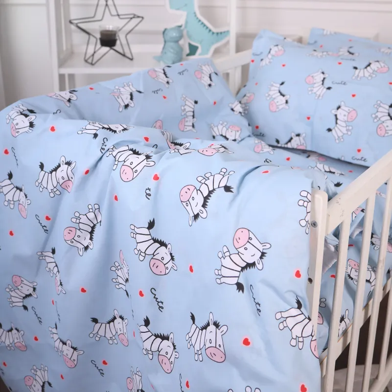 Комплект постельного белья Ranforce Elite TEENAGER 20-0037 Cute blue zebra - 2