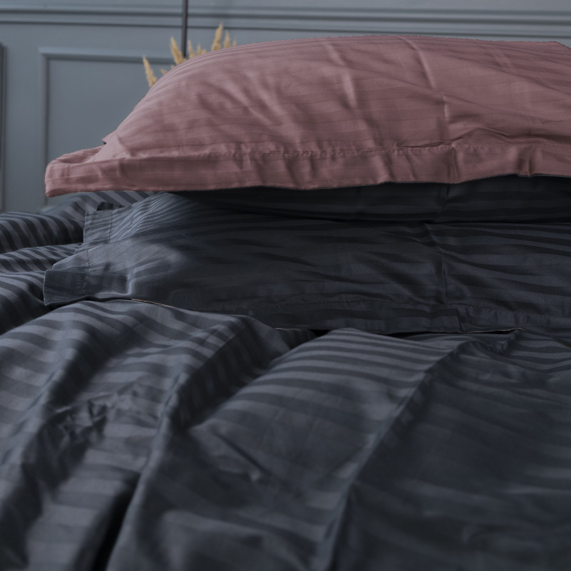 Комплект постельного белья Сатин TEENAGER Satin Stripe 30-0021 + 30-0008 Dorimel - 2