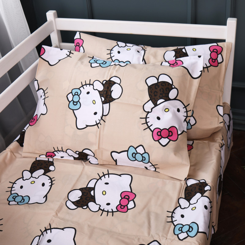 Простынь Бязь Kids Time 17-0866 Hello Kitty Style