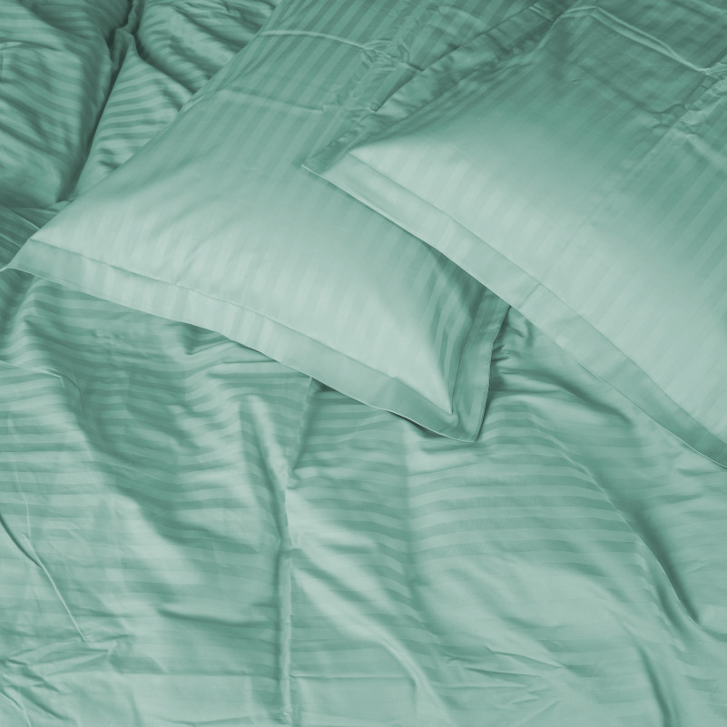 Комплект постельного белья Сатин JUNIOR Satin Stripe 30-0013 Azure - 2