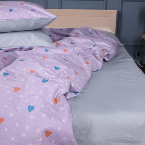 Простирадло Ranforce Elite 17-0782 Pastel Love Print