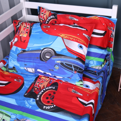 Простынь Бязь Kids Time 17-0778 McQueen's Racing Dreams blue