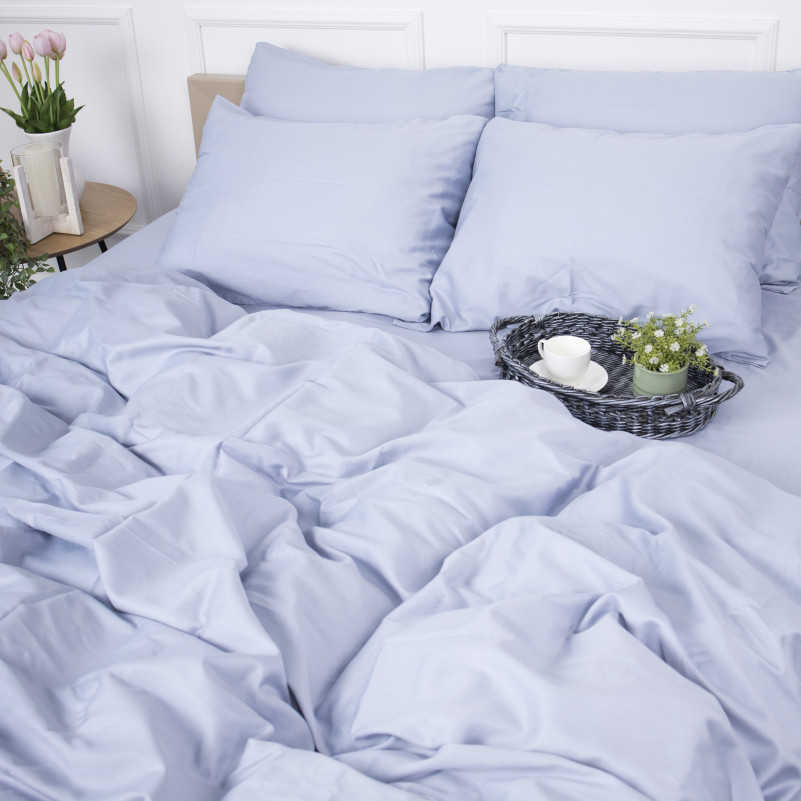 Комплект постельного белья Сатин JUNIOR 0843 Grey Blue