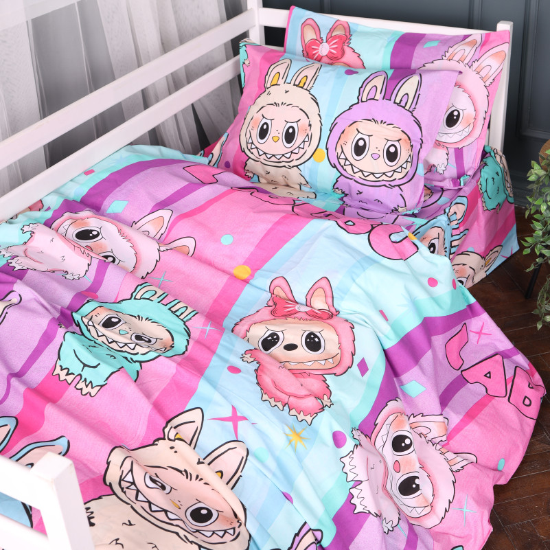 Підковдра Бязь Kids Time 17-0882 Sweet Labubu