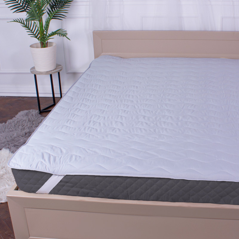 Наматрацник №9051 Eco Light Gray (Wool) (звичайний з гумкою по кутах) - 4