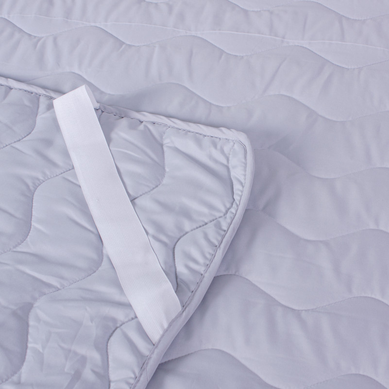 Наматрацник №9051 Eco Light Gray (Wool) (звичайний з гумкою по кутах) - 7