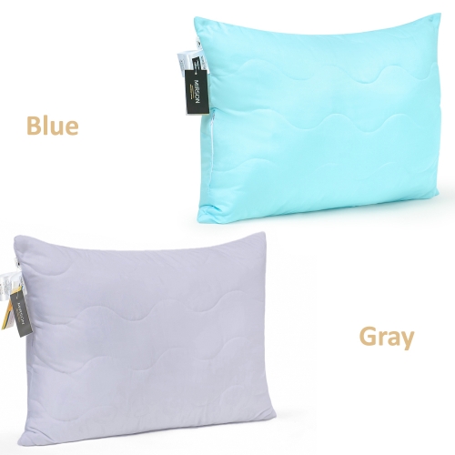 Подушка антиалергенна Eco-Soft №1619, 9014 Eco Light Blue/Gray (середня)