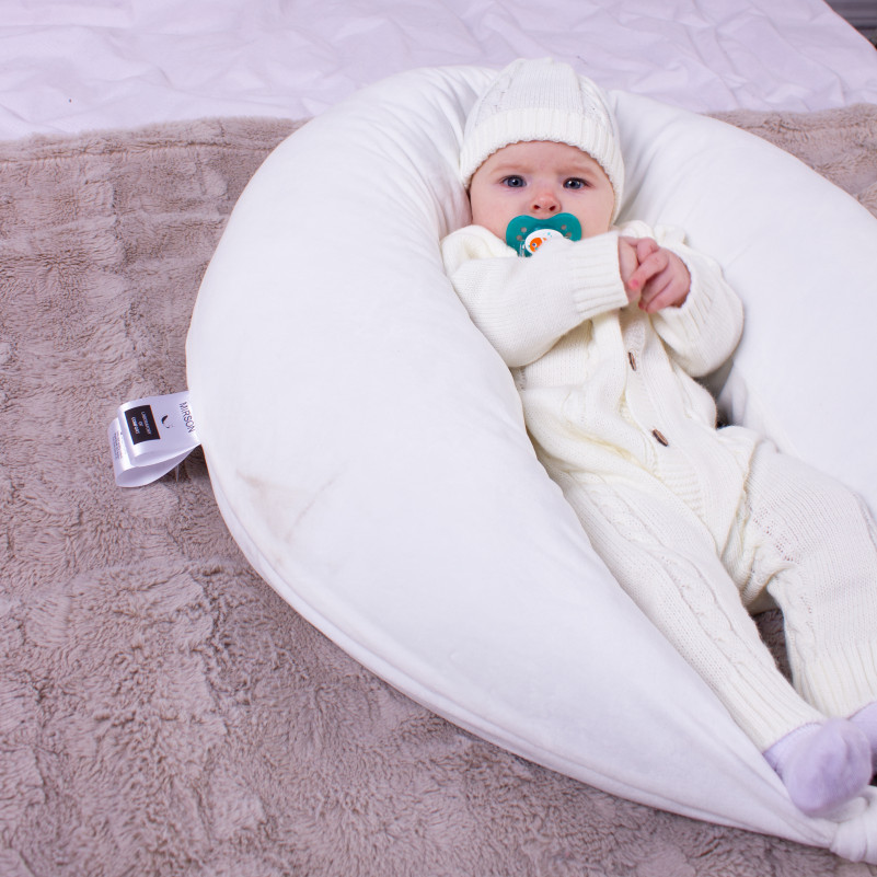 Подушка для вагітних та годування №8629 Velvet Line 28-0001 White 100% Memory - 11