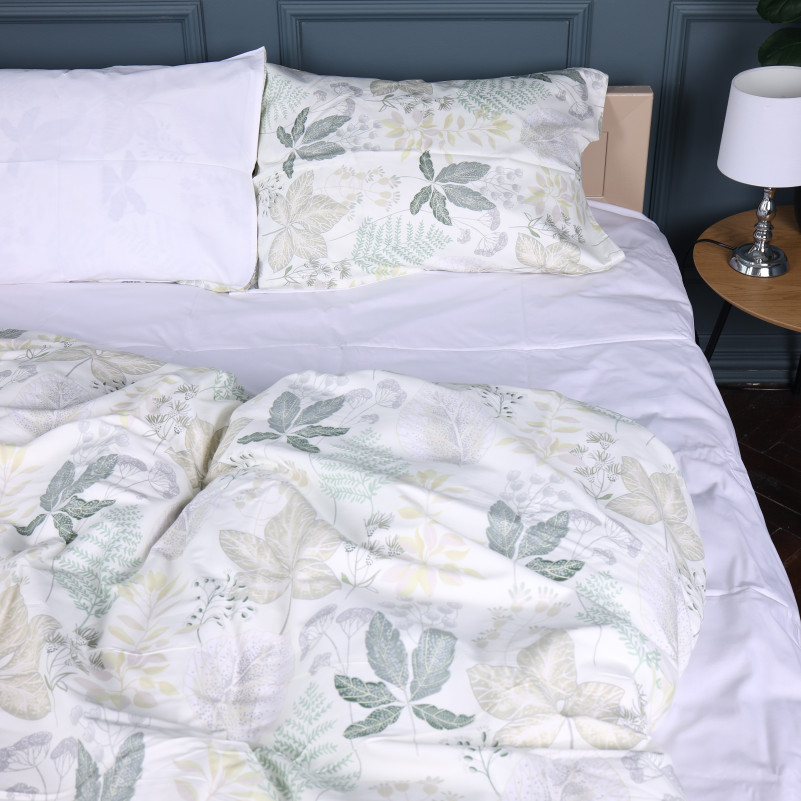 Комплект постельного белья Сатин JUNIOR 22-1412 Leaf ornament - 4
