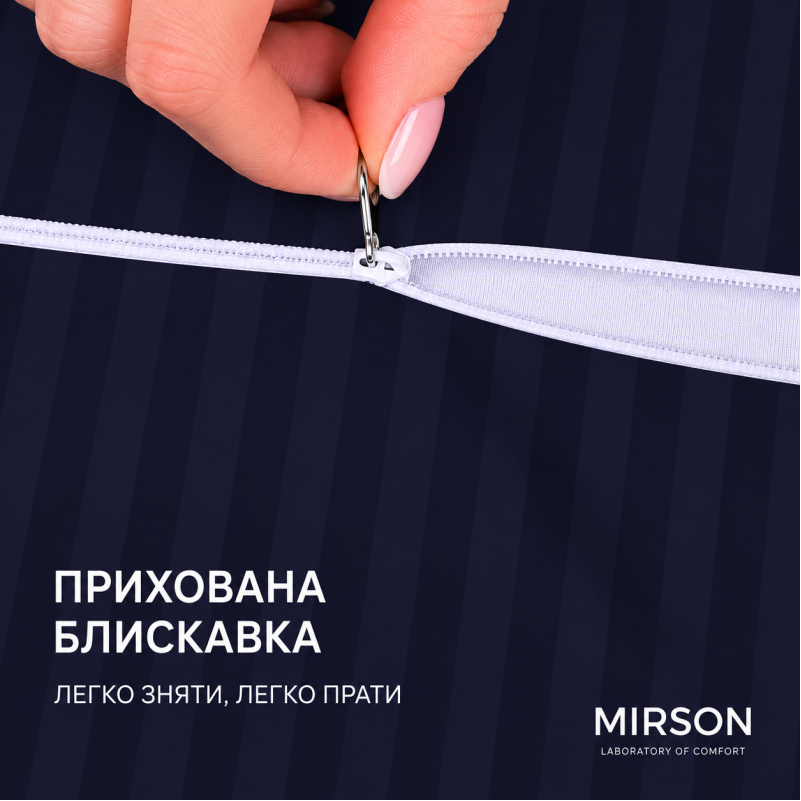 Наволочка №10030 Satin Stripe 30-0021 Dark Blue - 1