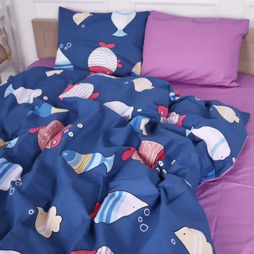 Комплект постельного белья  Бязь JUNIOR 17-0466 Fish are fabulous