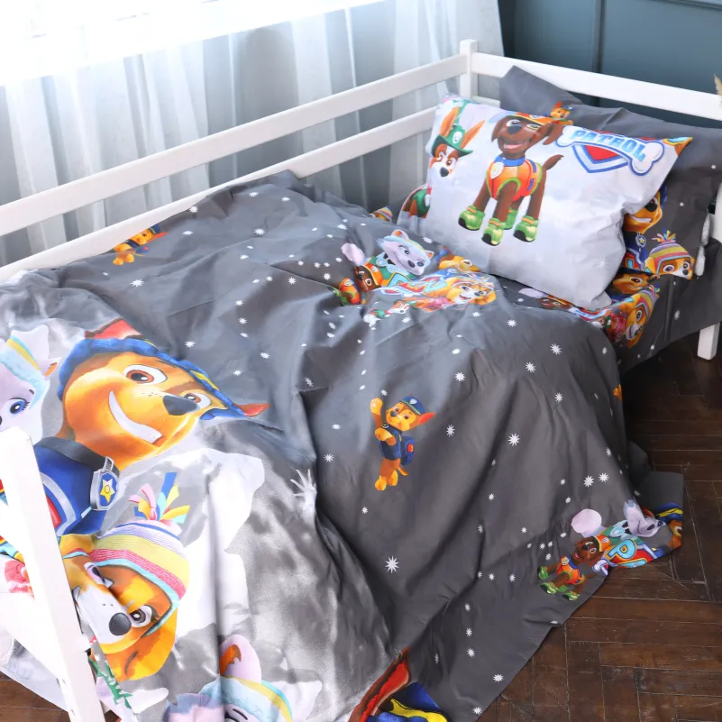 Комплект постельного белья Бязь JUNIOR 17-0795 Paw Patrol Winter gray