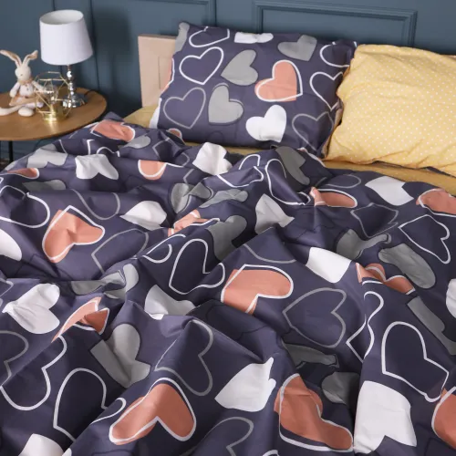 Комплект постельного белья Бязь JUNIOR 17-0720 Ashen Hearts - 2