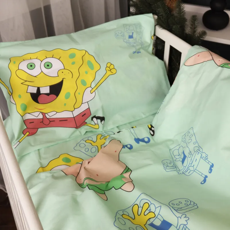 Комплект постільної білизни Бязь BABY 17-0688 Спанч Боб і Патрік - 3