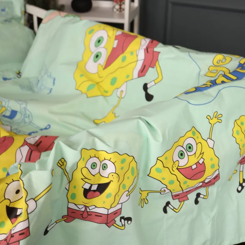 Комплект постільної білизни Бязь BABY 17-0688 Спанч Боб і Патрік - 4