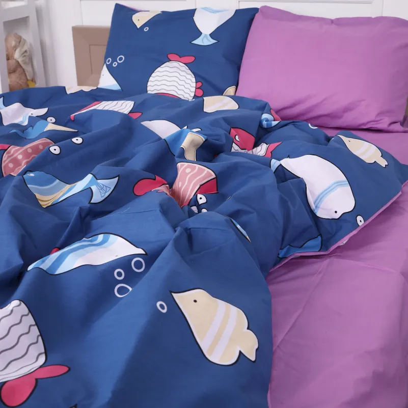 Комплект постельного белья  Бязь JUNIOR 17-0466 Fish are fabulous - 2