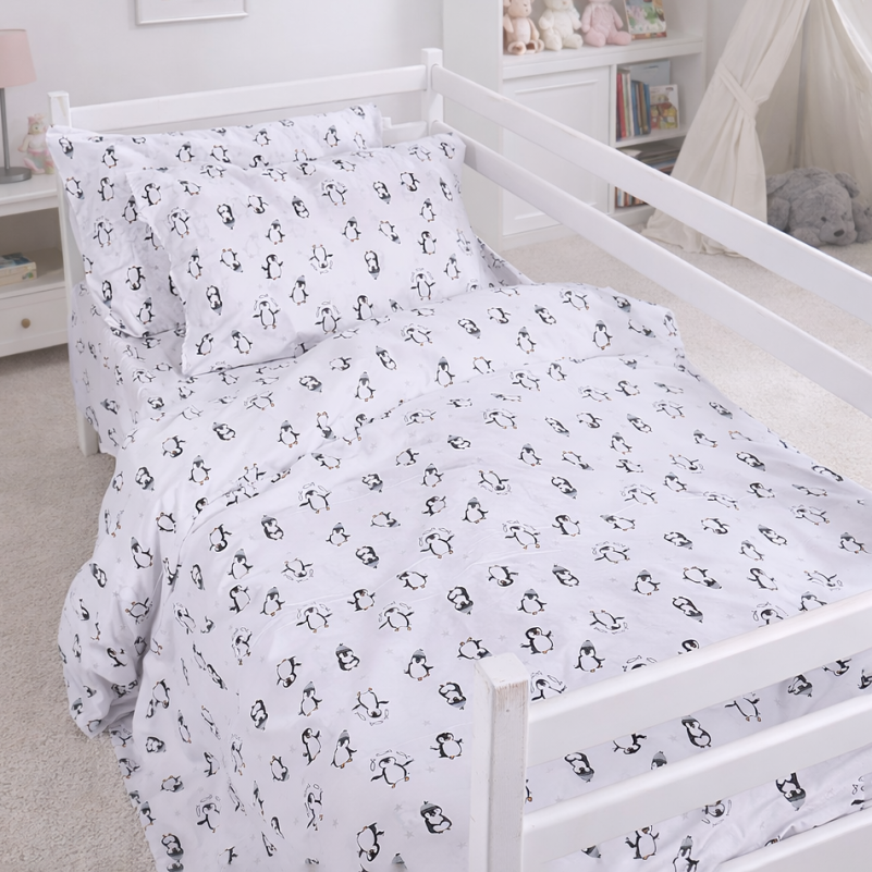 Пододеяльник Бязь 17-0929 Sweet Penguin