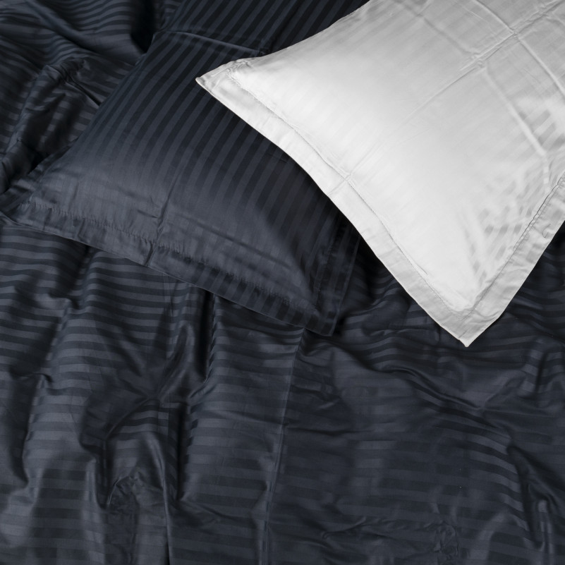 Комплект постельного белья Сатин JUNIOR Satin Stripe 30-0021 + 30-0001 Atanelly - 1