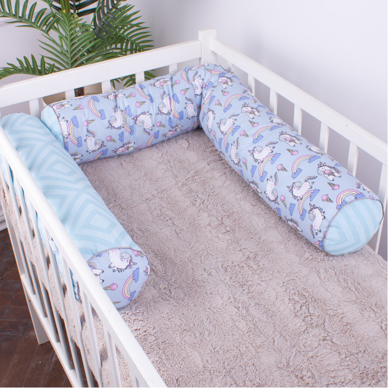 Валики-бортики - 2 шт Kids Time 18-0006 Rainbow Unicorn УЦІНКА