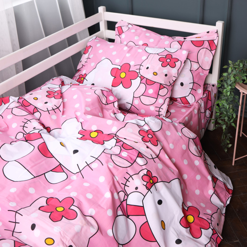 Комплект постельного белья Бязь 17-0864 Hello Kitty Pink