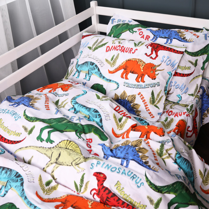 Комплект постільної білизни Бязь Kids Time 17-0868 Dino World