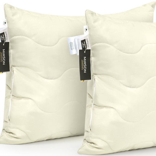 Набор антиаллергенных подушек Eco Light Creamy №1608 Tencel микросатин