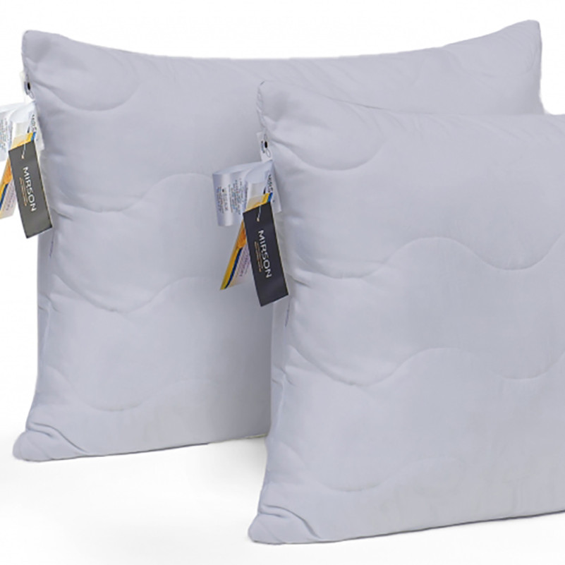 Набор хлопковых подушек Eco Light Gray №9017 хлопок микросатин
