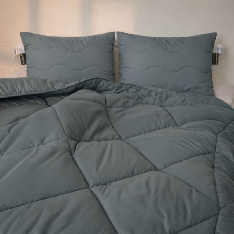 Набор антиаллергенный 3M ТМ THINSULATE ТМ Супер Теплый Eco Light Gray №9033 (одеяло + подушки 50*70 средние) Фото - 6