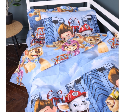 Комплект постільної білизни Бязь Kids Time 17-0803 Paw Patrol Team