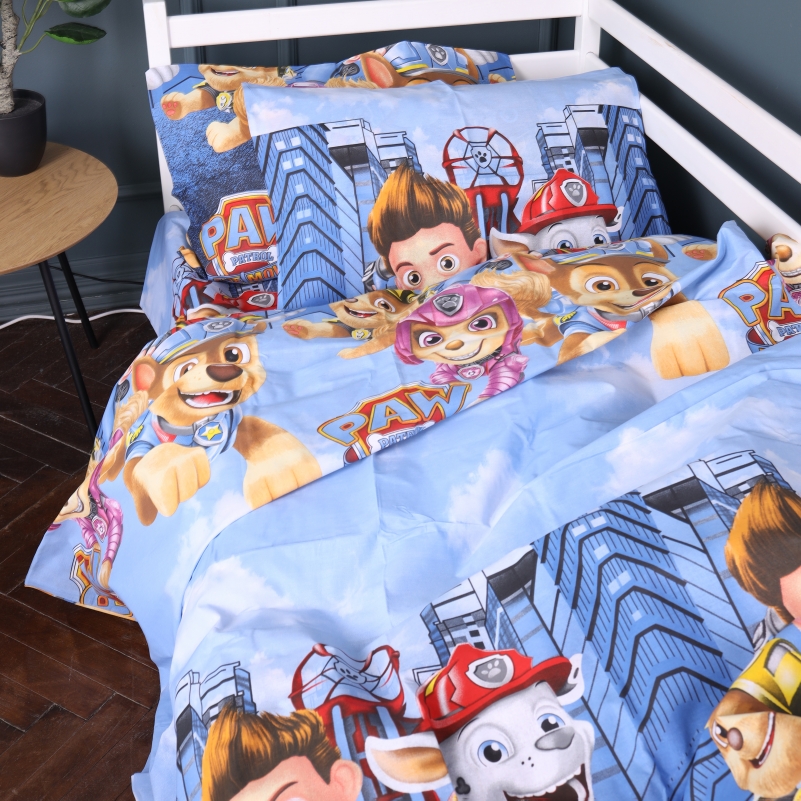 Комплект постільної білизни Бязь Kids Time 17-0803 Paw Patrol Team