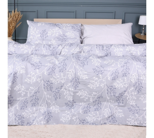 Комплект постельного белья  Ranforce Elite 17-0813 Twigs of Spring gray