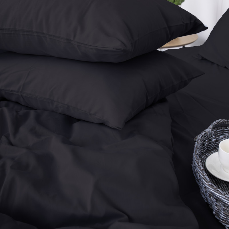 Комплект постельного белья Сатин JUNIOR 0848 Blue Black - 2