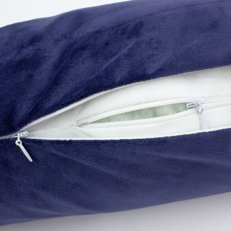 Подушка-валик №8557 Velvet Line 28-0006 Navy blue 100% Memory - 11