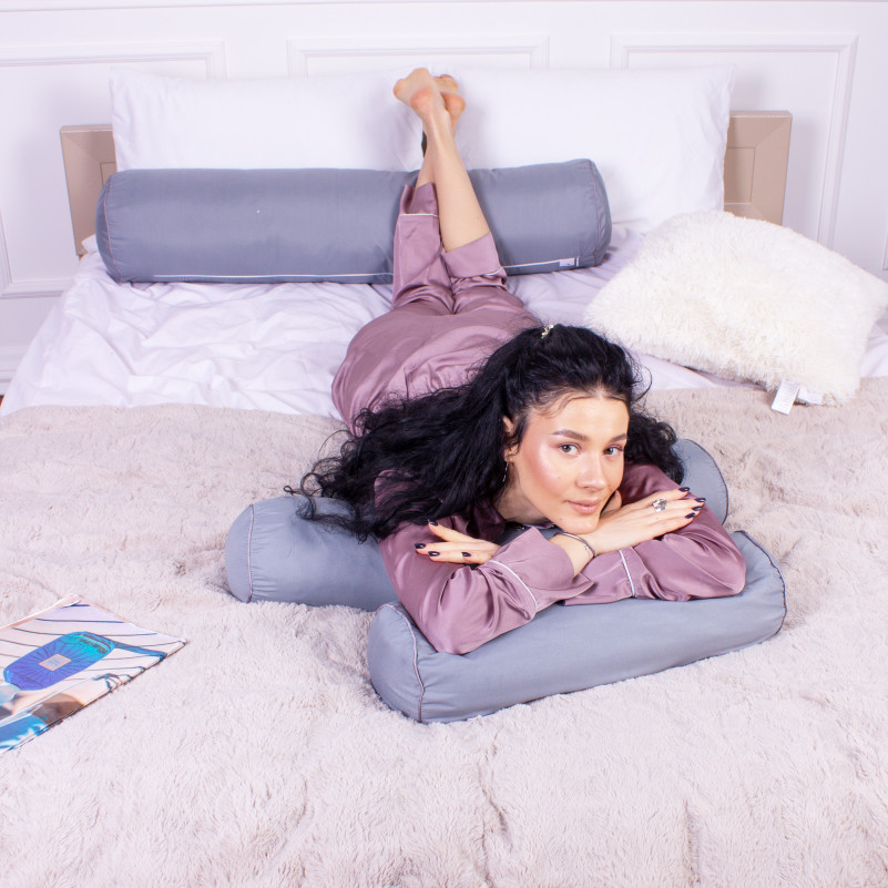 Подушка-валик №8497 Eco Line Gray 50% Memory - 7