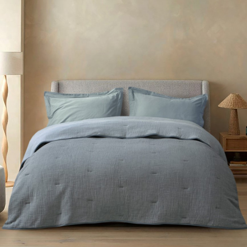 Покривало "Muslin Serenity" gray-blue