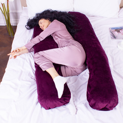 Подушка для беременных и отдыха U-образная № 8021 Velvet Line "Excalibur" EcoSilk велюр