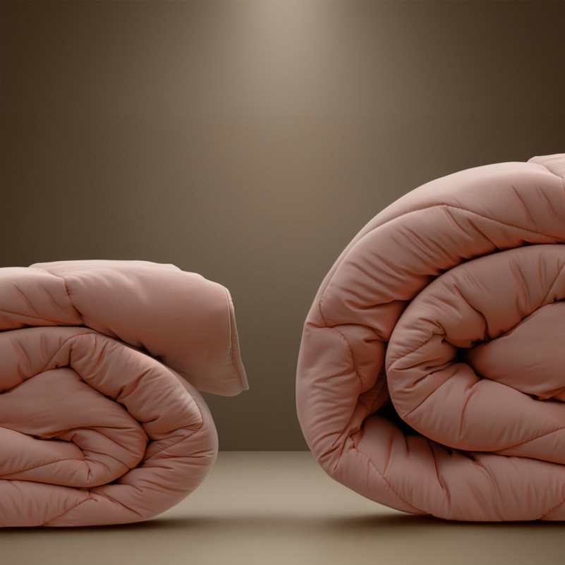 Одеяло шелковое Eco Light Coral №1735 шелк Капок микросатин (супер теплое) - 8