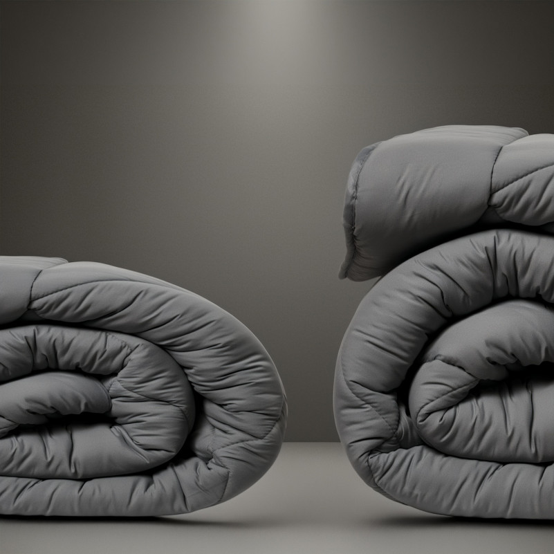 Ковдра антиалергенна Eco Light Gray №9005 EcoSilk мікросатин (супер тепла) - 8