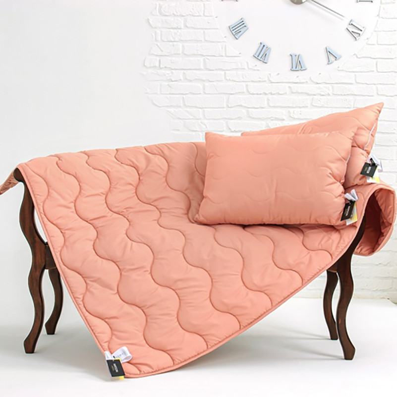 Набір антиалергенних подушок Eco Light Coral №1767 Eco-Soft мікросатин - 3